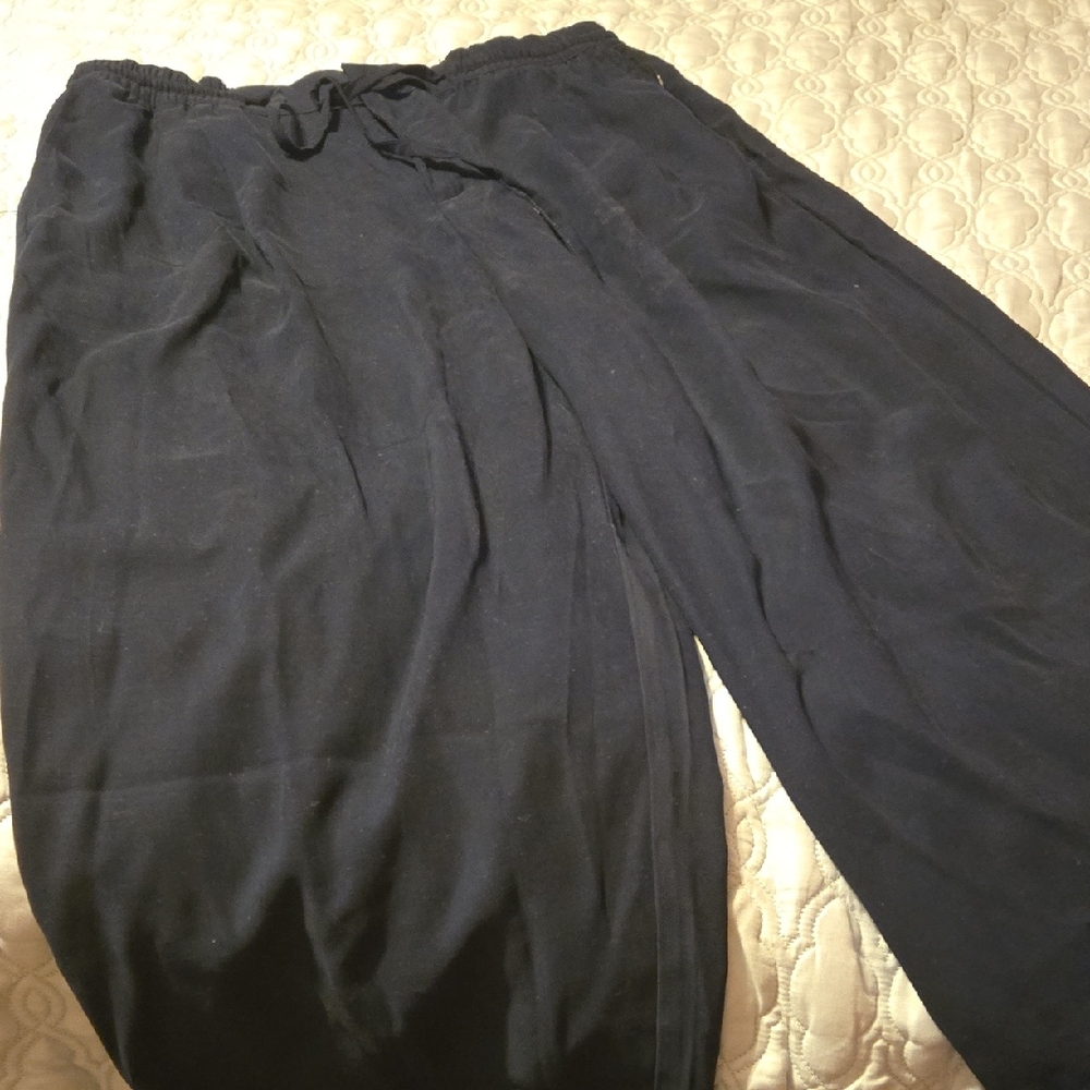 Tommy Hilfiger Navy Blue Wideleg Pants